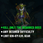 Liberation of Undermine Single Boss Kill Service Text